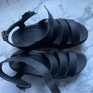 Women’s platform doc marten sandals brand new